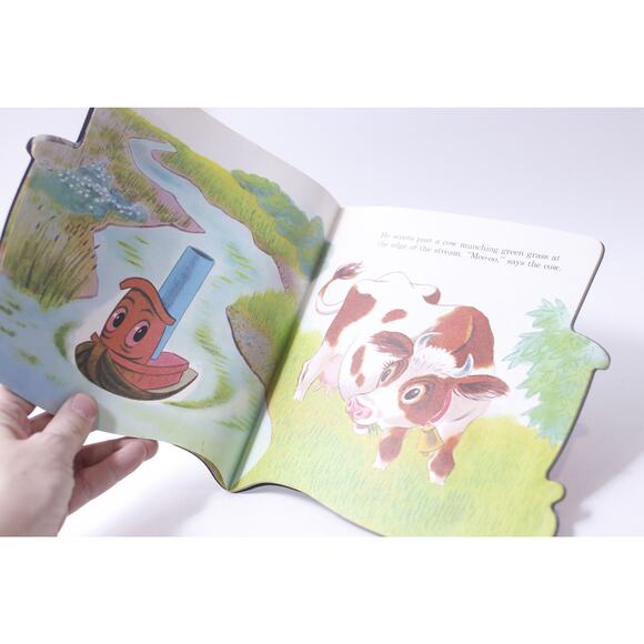 Scuffy The Tugboat, Picture Book, 1972, Golden, Shape Book, ~ 250407-WH 169 - Picture 2 of 4